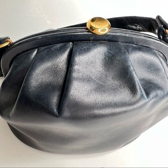 Coblentz Vintage navy blue leather purse - Picture 1 of 12
